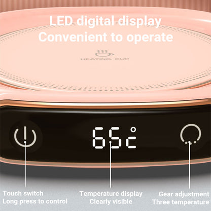 Smart Coffee Mug Warmer – USB Heating Coaster with Constant Temperature Control for Home & Office