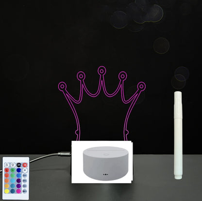 3D LED Acrylic Message Board – Glowing Handwriting Note Pad with Light-Up Display