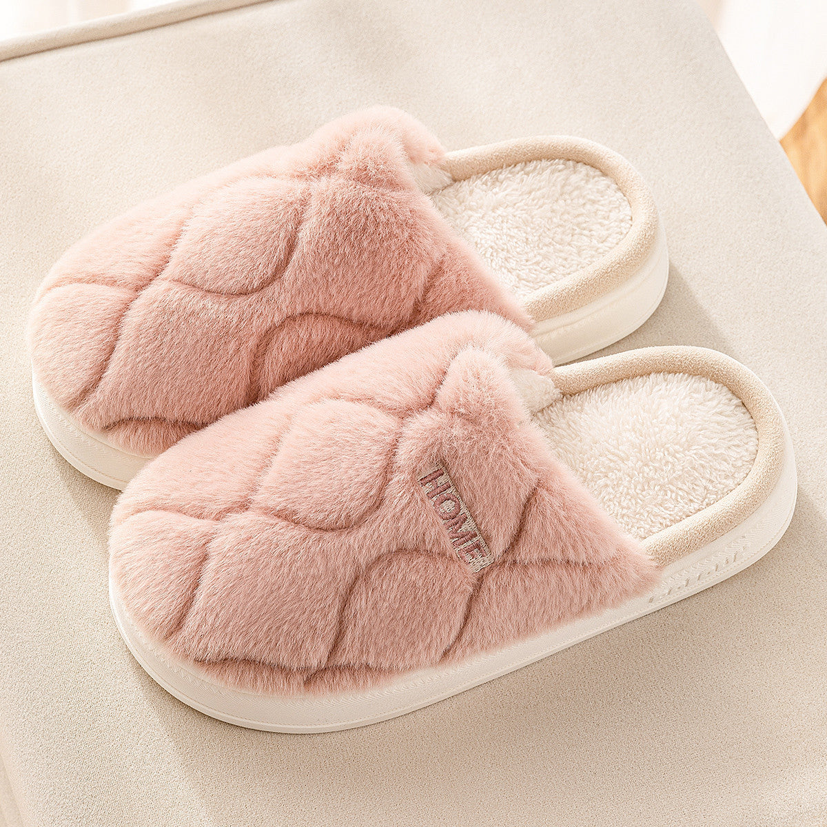 Winter Plush Slippers – Warm Indoor House Shoes for Women, Men & Couples
