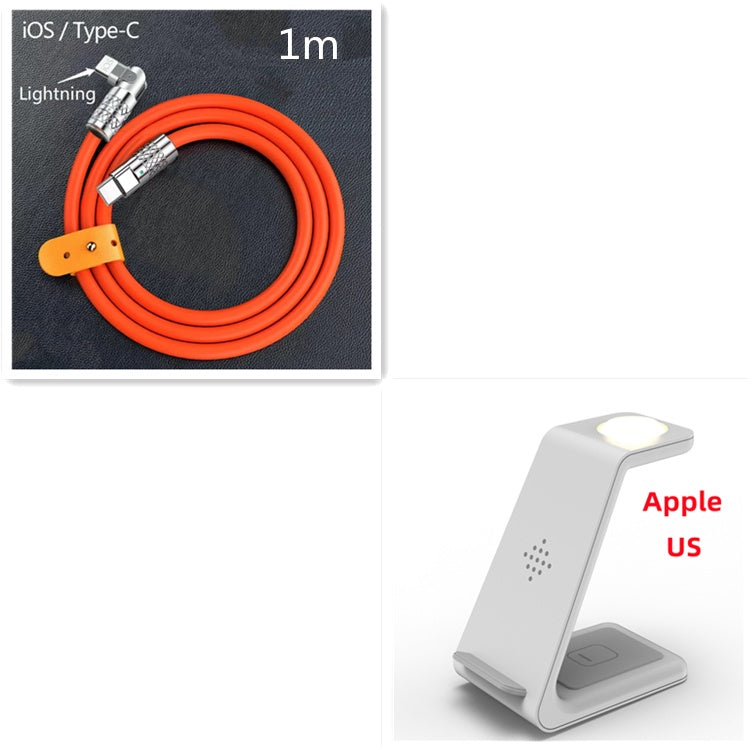 3-in-1 Fast Wireless Charging Station – Quick Charge Dock & Phone Holder Stand