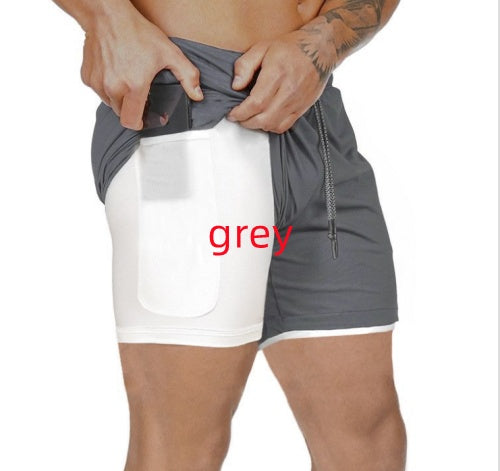 Men’s Pocket Compression Shorts – Athletic Gym Running Training Sportswear