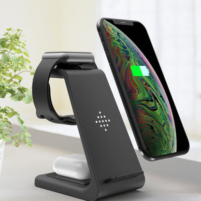 3-in-1 Fast Wireless Charging Station – Quick Charge Dock & Phone Holder Stand