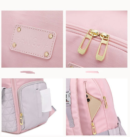 Large Capacity Mummy Diaper Bag Backpack – Multi-Pocket Baby Travel Organizer for Moms & Dads