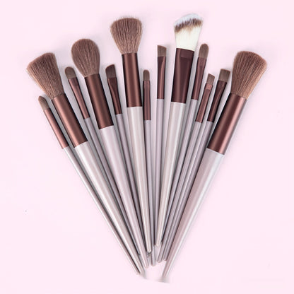 Portable Makeup Brush Set – Complete Professional Cosmetic Tool Kit for Face & Eye Makeup