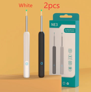 NE3 Wireless Ear Wax Removal Tool with Camera – LED Otoscope Ear Cleaner Kit for iPhone & Android