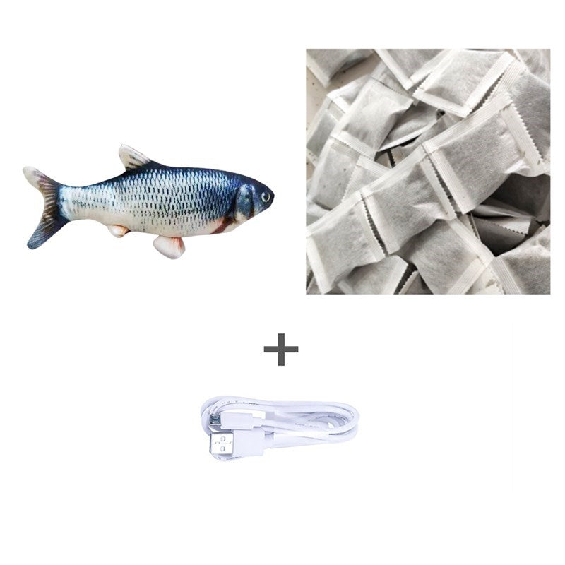 Electric Jumping Fish Toy – Realistic Flopping Fish for Cats (No Catnip Version)