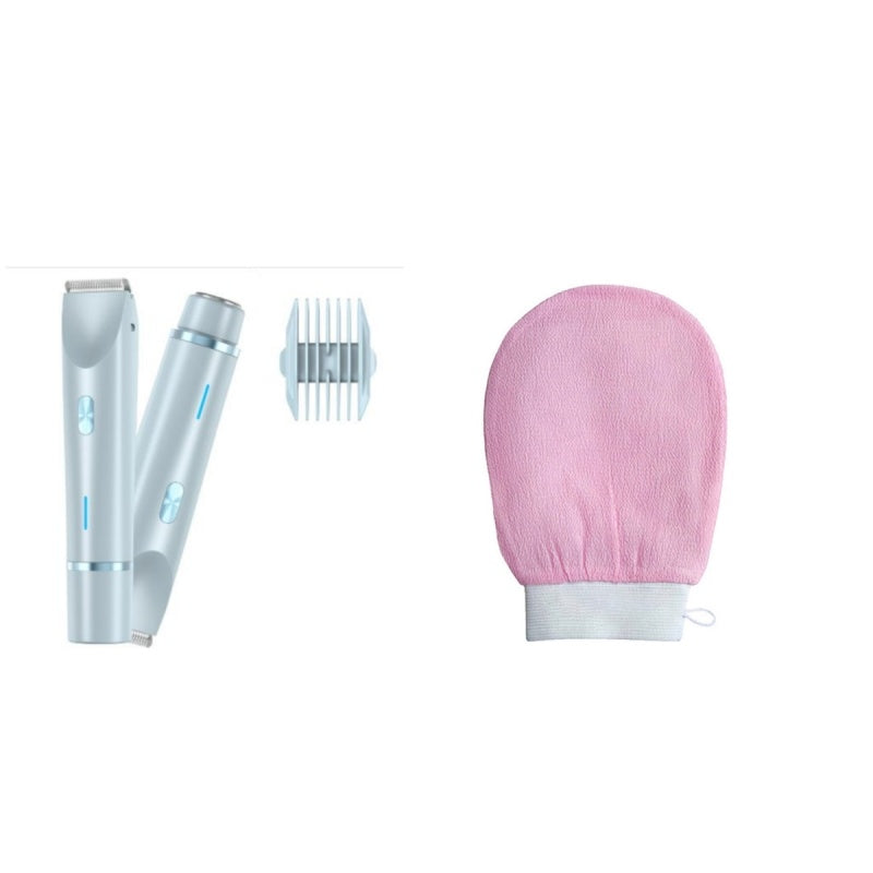 2-in-1 Women's Electric Hair Remover – Double Head Wet & Dry Shaver for Body and Bikini Line