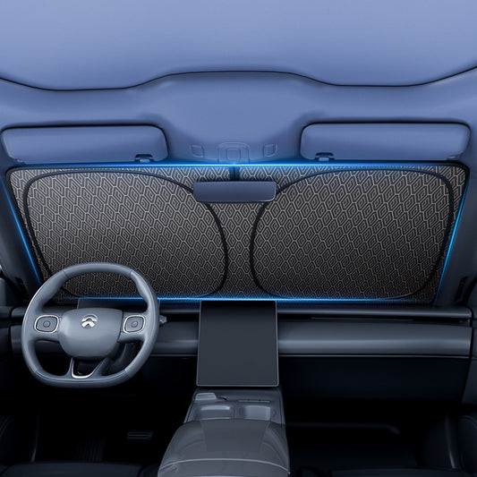 Car Laser Sunshade – Thermal UV Protection Windshield Cover with Reflective Shroud