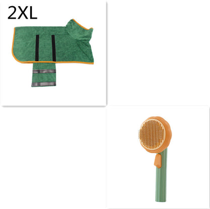 Self-Cleaning Pet Grooming Brush – Handheld Steel Wire Comb for Cats & Dogs, Easy Hair Removal