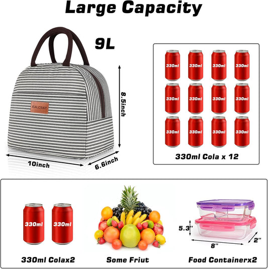 Lunch/Tote Bag for Women Lunch Box Insulated Lunch Container