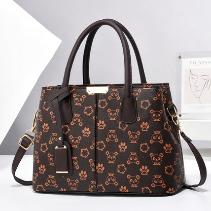 Women's PU Leather Handbag – Large-Capacity Square Tote & Crossbody Shoulder Bag