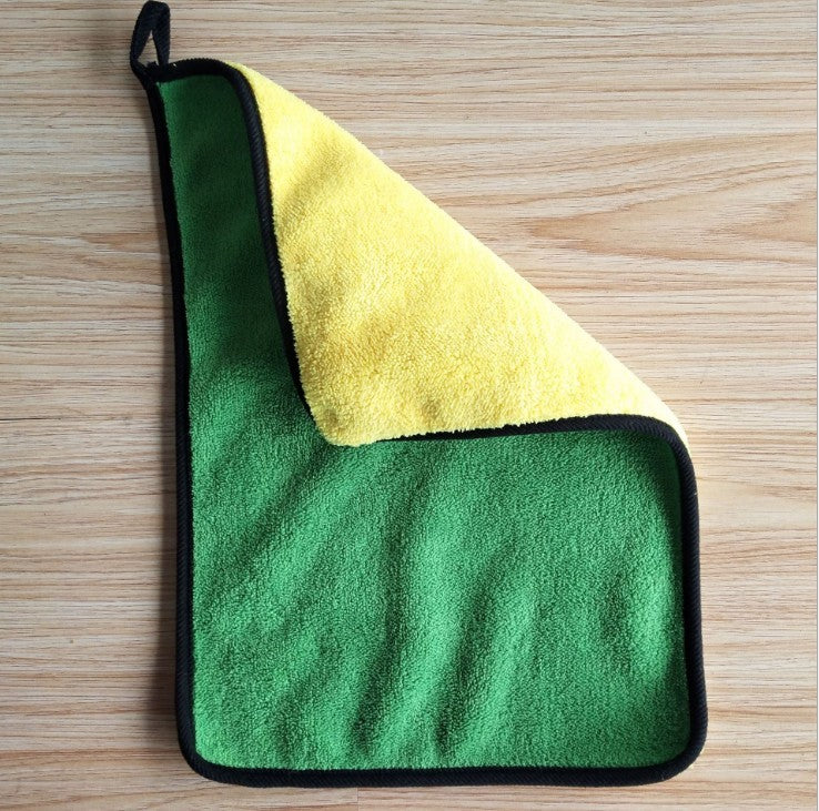 Dual-Sided Two-Color Car Wash Towel – Ultra-Absorbent, Reusable Cleaning Cloth
