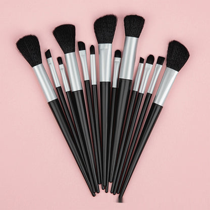Portable Makeup Brush Set – Complete Professional Cosmetic Tool Kit for Face & Eye Makeup