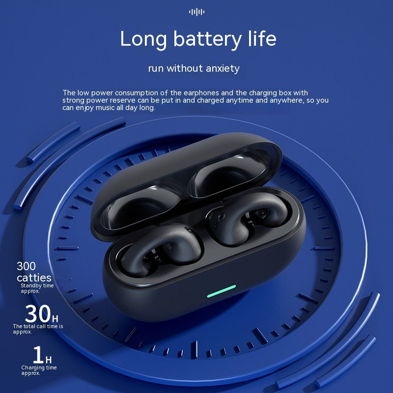 True Wireless Bone Conduction Bluetooth 5.3 Headset – Open-Ear Sport Earphones