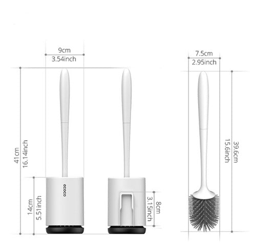 Non-Stick Soft Bristle Toilet Brush – Hygienic Silicone Bathroom Cleaning Tool