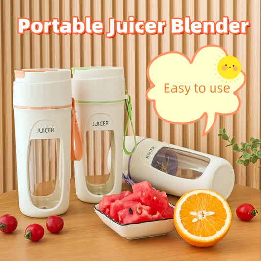 Portable Electric Blender – USB Rechargeable Smoothie & Juice Maker Cup for Travel, Gym, and Kitchen Use