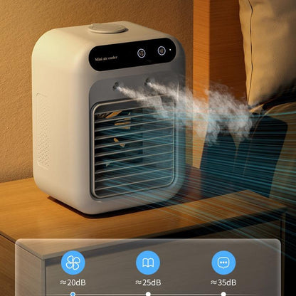 Portable Air Conditioner Fan – Mini Air Cooler with Water Cooling for Home, Office, or Car Use | Personal AC & Humidifier Combo
