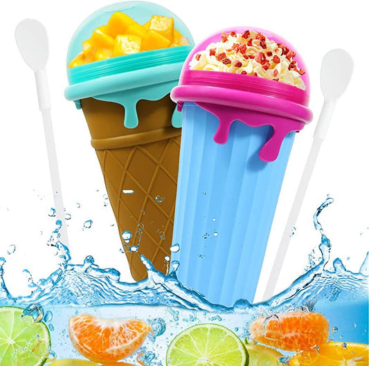 500ml Magic Slushy Maker Cup – Quick-Freeze Squeeze Cup for Homemade Smoothies, Juices & Ice Cream