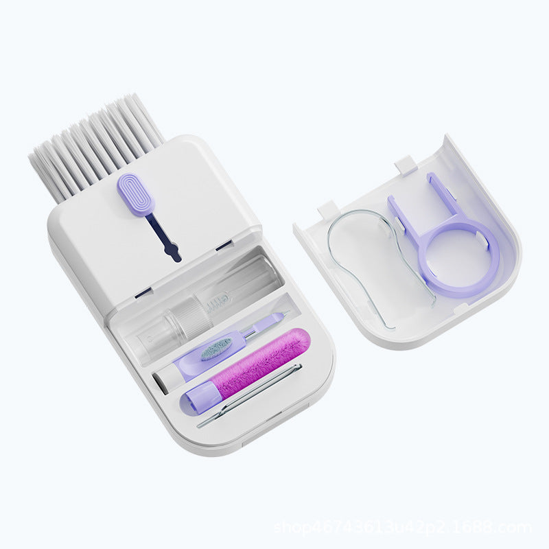 11-in-1 Portable Electronics Cleaning Kit – Multifunctional Tool Set for Keyboard, Phone, Earbuds & Screen with Storage Case