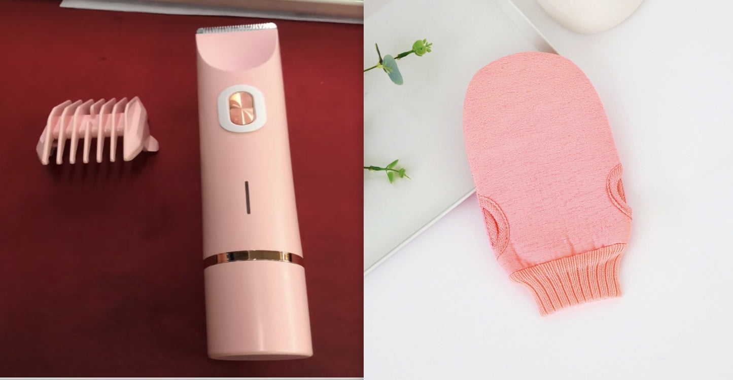 2-in-1 Women's Electric Hair Remover – Double Head Wet & Dry Shaver for Body and Bikini Line