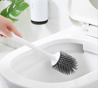 Non-Stick Soft Bristle Toilet Brush – Hygienic Silicone Bathroom Cleaning Tool