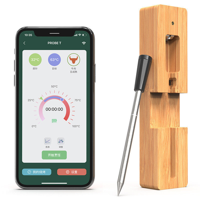 Smart Bluetooth Wireless Meat Thermometer – Digital BBQ & Food Temperature Monitor