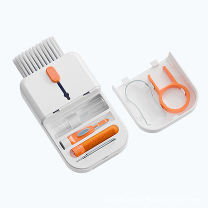 11-in-1 Portable Electronics Cleaning Kit – Multifunctional Tool Set for Keyboard, Phone, Earbuds & Screen with Storage Case