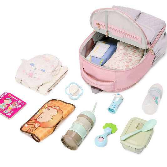 Large Capacity Mummy Diaper Bag Backpack – Multi-Pocket Baby Travel Organizer for Moms & Dads