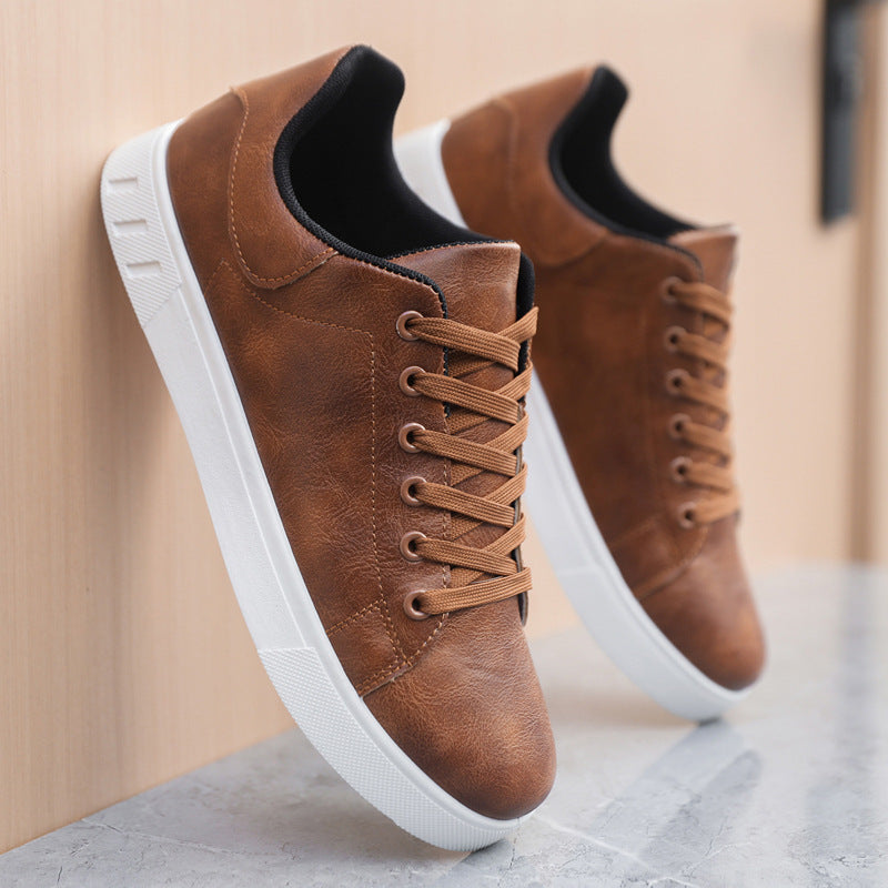 Men’s Lace-Up Casual Flat Shoes – Comfortable Everyday Fashion Sneakers