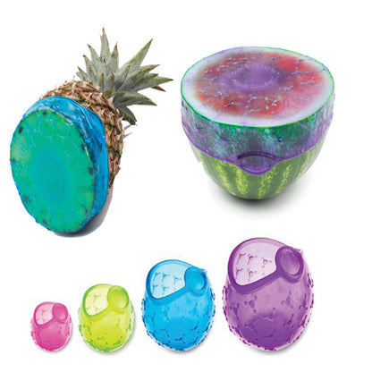 Reusable Food & Fruit Preservation Cover Set – Stretch Silicone Lids for Fresh Storage