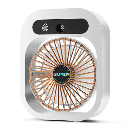 Portable USB Rechargeable Misting Fan – Air Cooler with 3 Speeds & Humidifier for Home & Desk