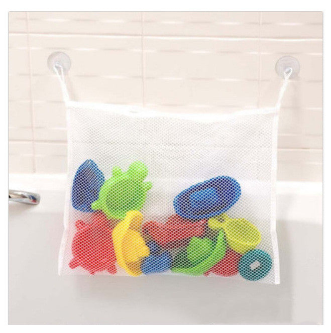 Bathroom Mesh Storage Bag – Hanging Organizer for Toys & Sundries