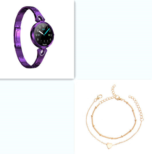 Women's Waterproof Smartwatch – Fashionable Fitness Tracker with Heart Rate Monitor & Sports Modes