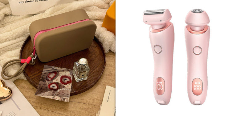 2-in-1 USB Rechargeable Hair Removal Epilator – Women’s Body Trimmer & Shaver for Face, Legs, Bikini & Underarms