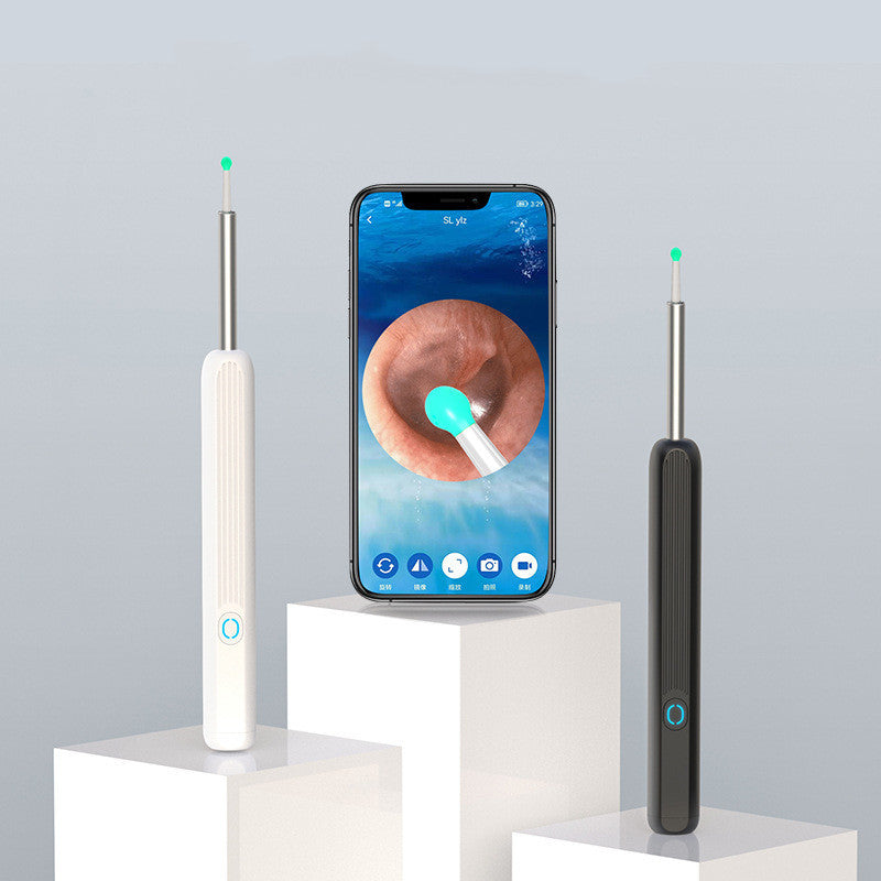 NE3 Wireless Ear Wax Removal Tool with Camera – LED Otoscope Ear Cleaner Kit for iPhone & Android