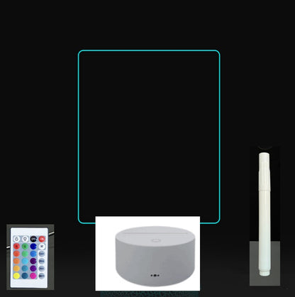 3D LED Acrylic Message Board – Glowing Handwriting Note Pad with Light-Up Display