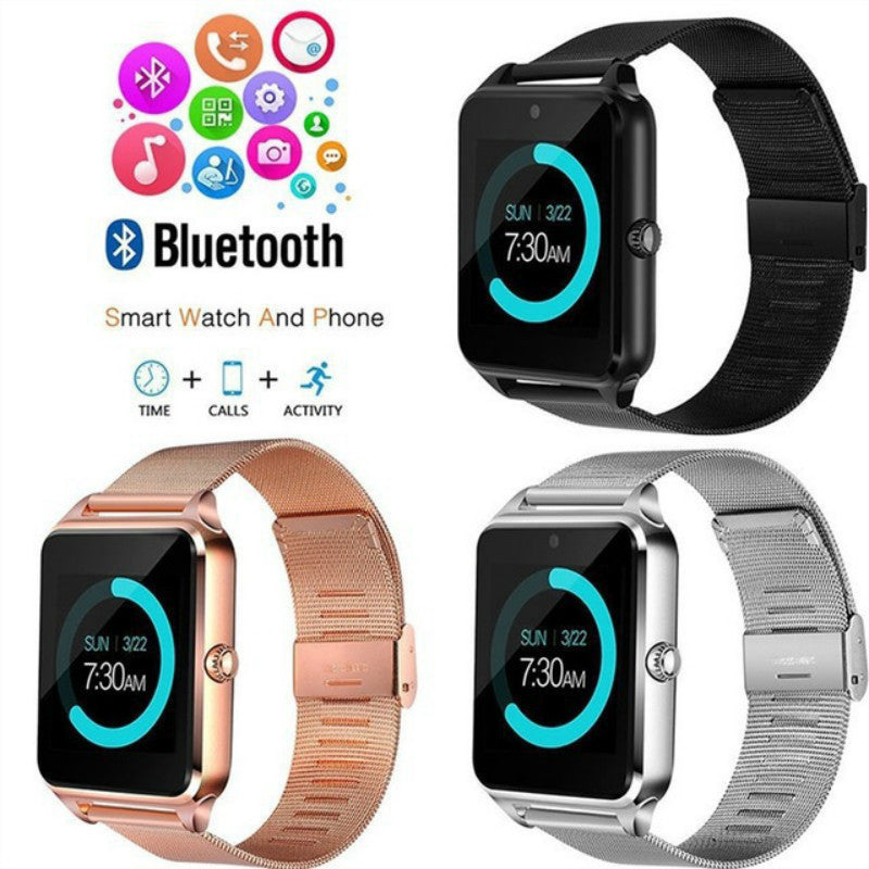 Z60 Bluetooth Smartwatch – Touchscreen Smart Wear with SIM Card Slot & Call Function