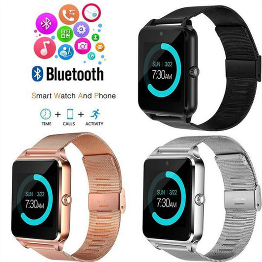 Z60 Bluetooth Smartwatch – Touchscreen Smart Wear with SIM Card Slot & Call Function