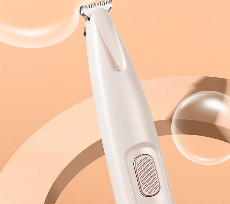 Waterproof Pet Paw Trimmer with LED Light & Display – Wide Blade Per Hair Clippers for Grooming