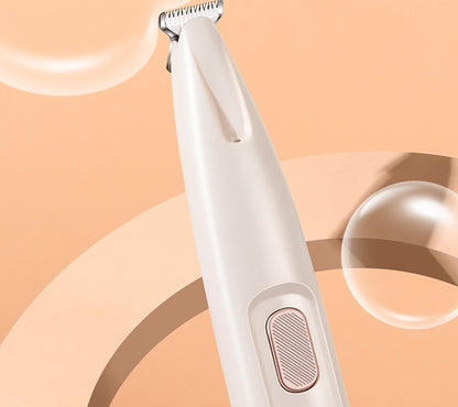 Waterproof Pet Paw Trimmer with LED Light & Display – Wide Blade Per Hair Clippers for Grooming