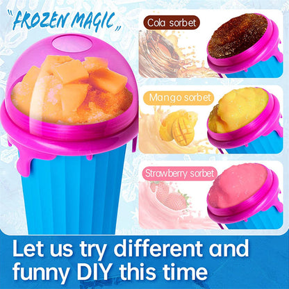 500ml Magic Slushy Maker Cup – Quick-Freeze Squeeze Cup for Homemade Smoothies, Juices & Ice Cream