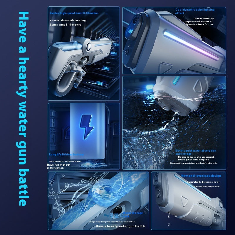 Pulse Electric Water Gun – High-Powered Continuous Blast Toy for Summer Fun