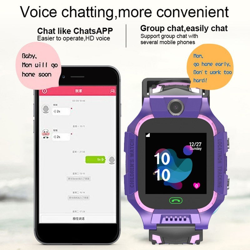 Kids Smartwatch with Touchscreen, Camera, 2G SIM – SOS, GPS LBS Tracking, Two-Way Calling & Remote Monitoring