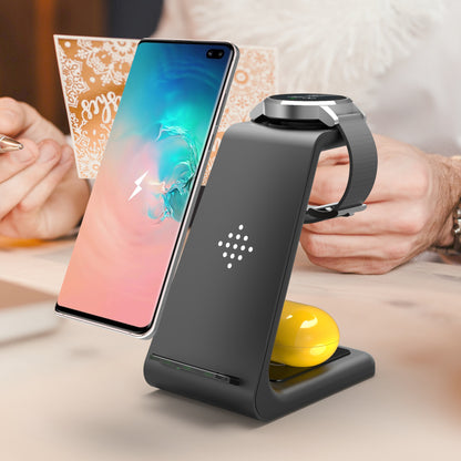 3-in-1 Fast Wireless Charging Station – Quick Charge Dock & Phone Holder Stand