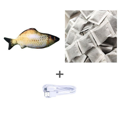 Electric Jumping Fish Toy – Realistic Flopping Fish for Cats (No Catnip Version)