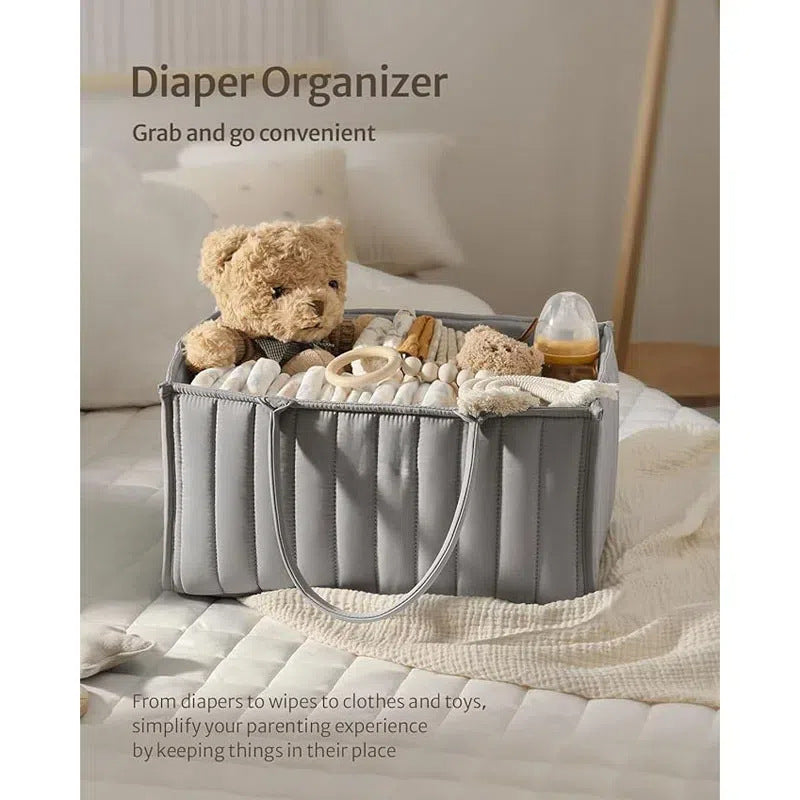 Foldable Large Capacity Baby Diaper Storage Bag – Portable Organizer for Mom & Child Essentials