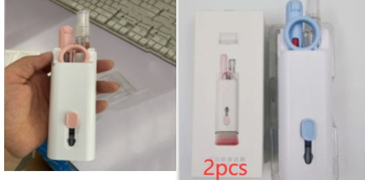 7-in-1 Multifunctional Cleaning Kit – Bluetooth Earbuds Cleaner, Keyboard Brush, Keycap Puller & Screen Cleaning Pen