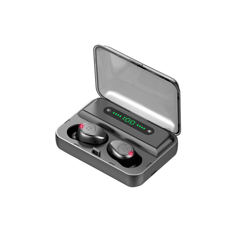 Multifunction Bluetooth Headset – Wireless Binaural Earphones with Power Bank & Phone Stand
