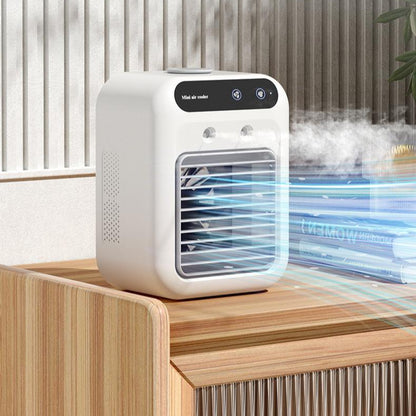 Portable Air Conditioner Fan – Mini Air Cooler with Water Cooling for Home, Office, or Car Use | Personal AC & Humidifier Combo