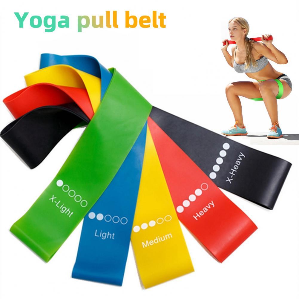 Yoga Resistance Bands – Elastic Workout Bands for Pilates, Training & Fitness (0.35mm–1.1mm)